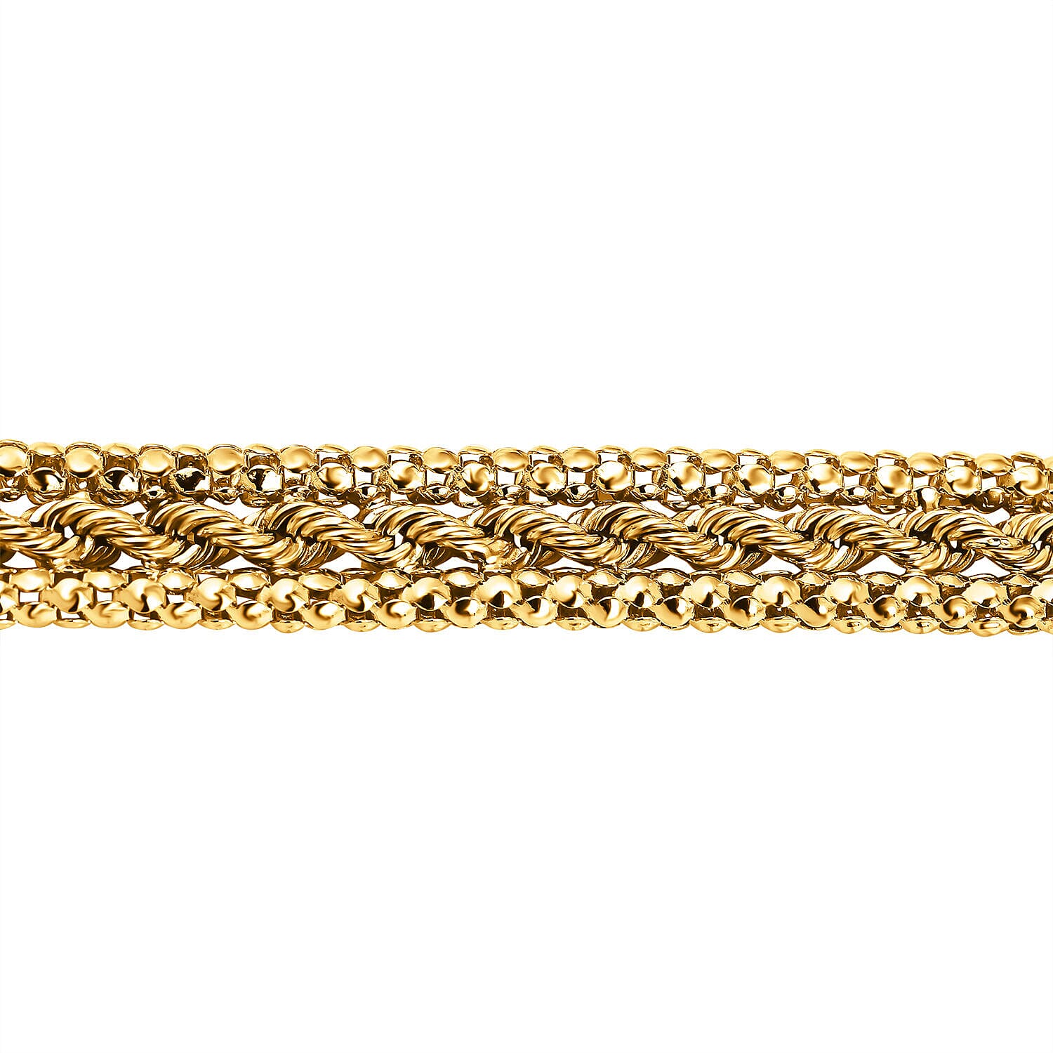 Closeout Deal - 9K Yellow Gold Bracelet (Size - 7.5) with Senorita Clasp, 7.5 Gms Gold