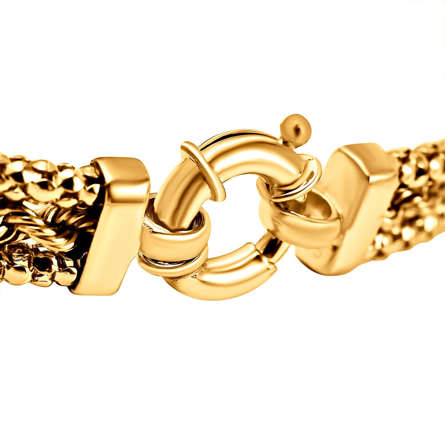 Closeout Deal - 9K Yellow Gold Bracelet (Size - 7.5) with Senorita Clasp, 7.5 Gms Gold