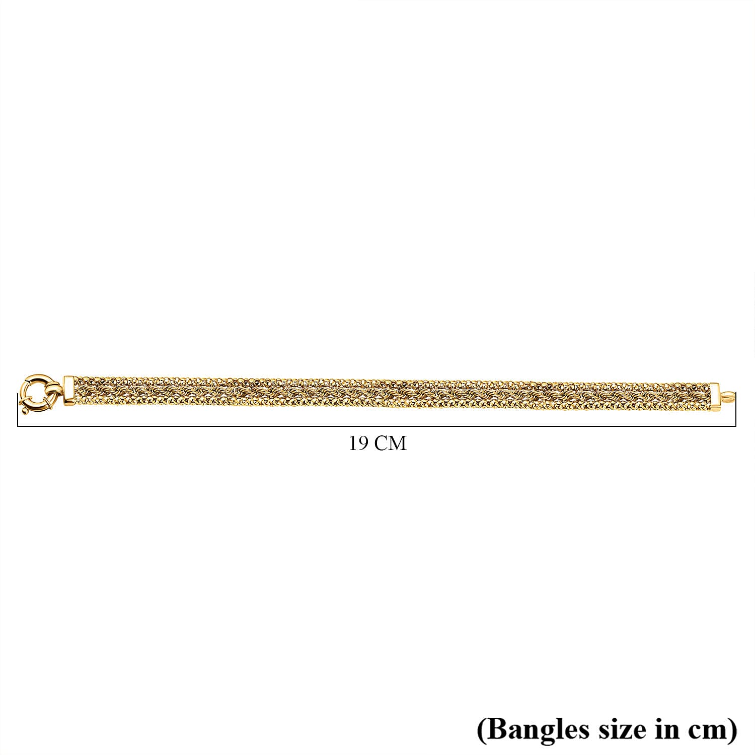 Closeout Deal - 9K Yellow Gold Bracelet (Size - 7.5) with Senorita Clasp, 7.5 Gms Gold