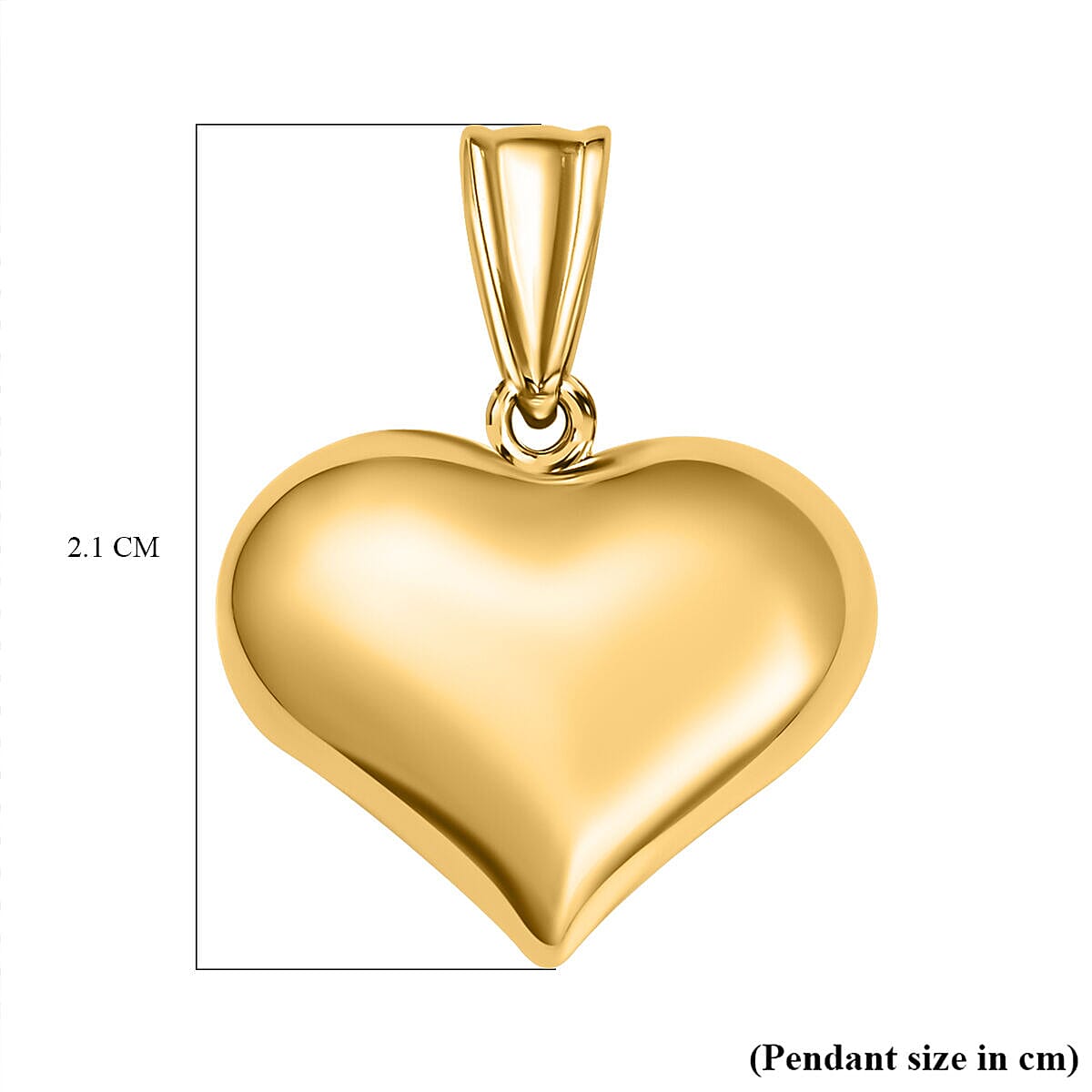 Designer Closeout - 9K Yellow Gold Heart Pendant