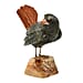 Tucson Find -- Gem Decor Sparrow Figurine (Length 4.5 cm, Height - 9 Cm) - Grey