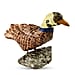 Tucson Find -- Gem Decor Duck Figurine (Length 4.5 cm, Height - 8.5 Cm) - Black