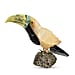 Tucson Find -- Gem Decor Toucan Figurine (Length 4.5 cm, Height - 9.9 Cm) - Black