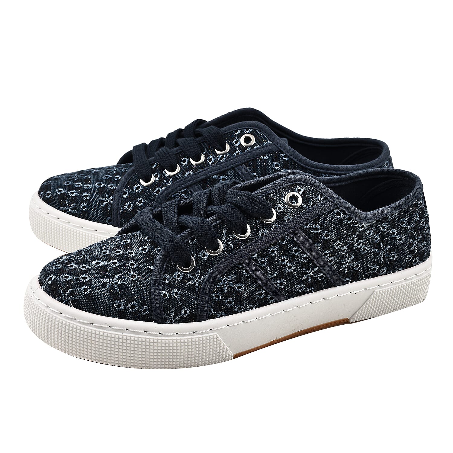 PALM SPRING - Casual Lace Up Ladies Shoes (Size 3) - Black