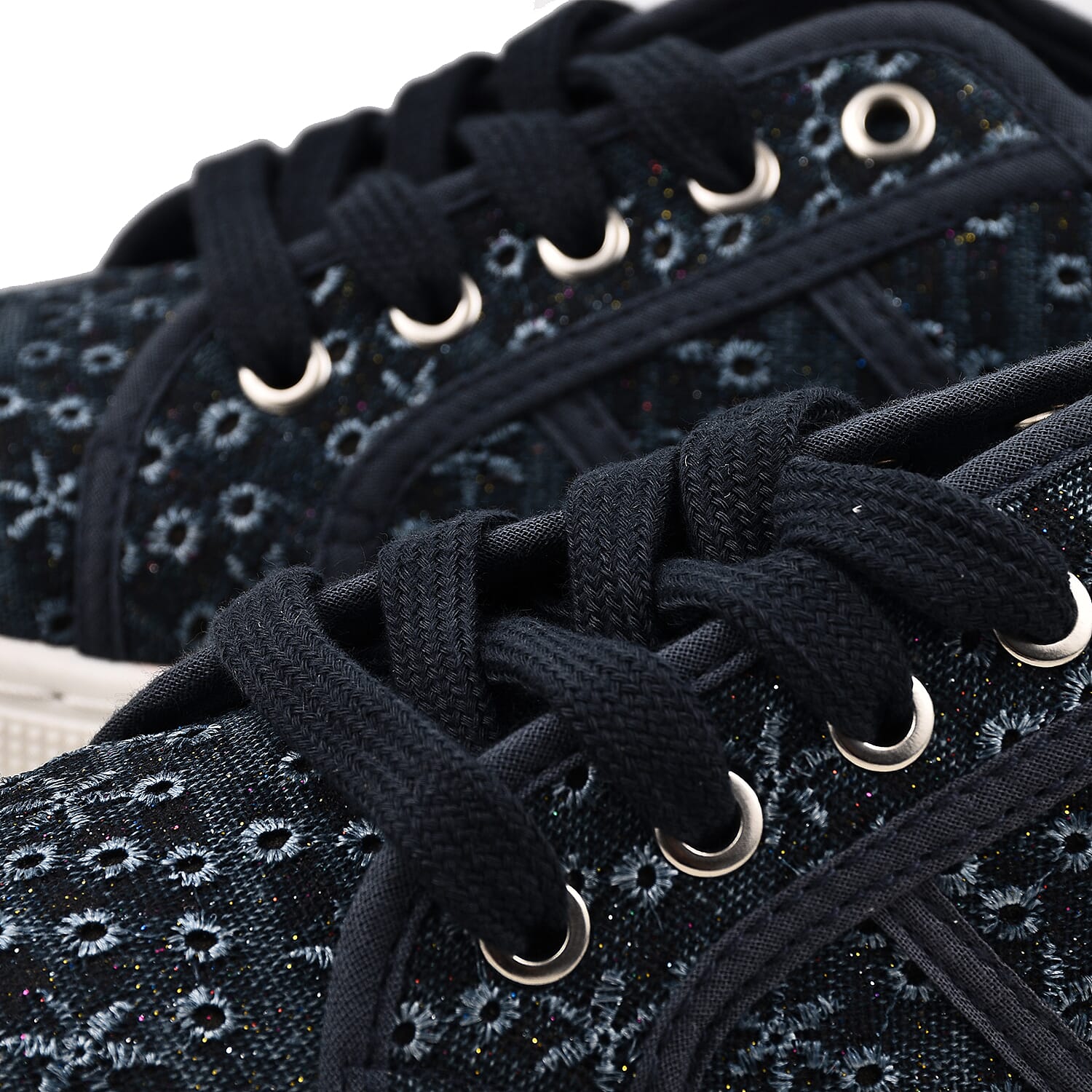 PALM SPRING - Casual Lace Up Ladies Shoes (Size 3) - Black