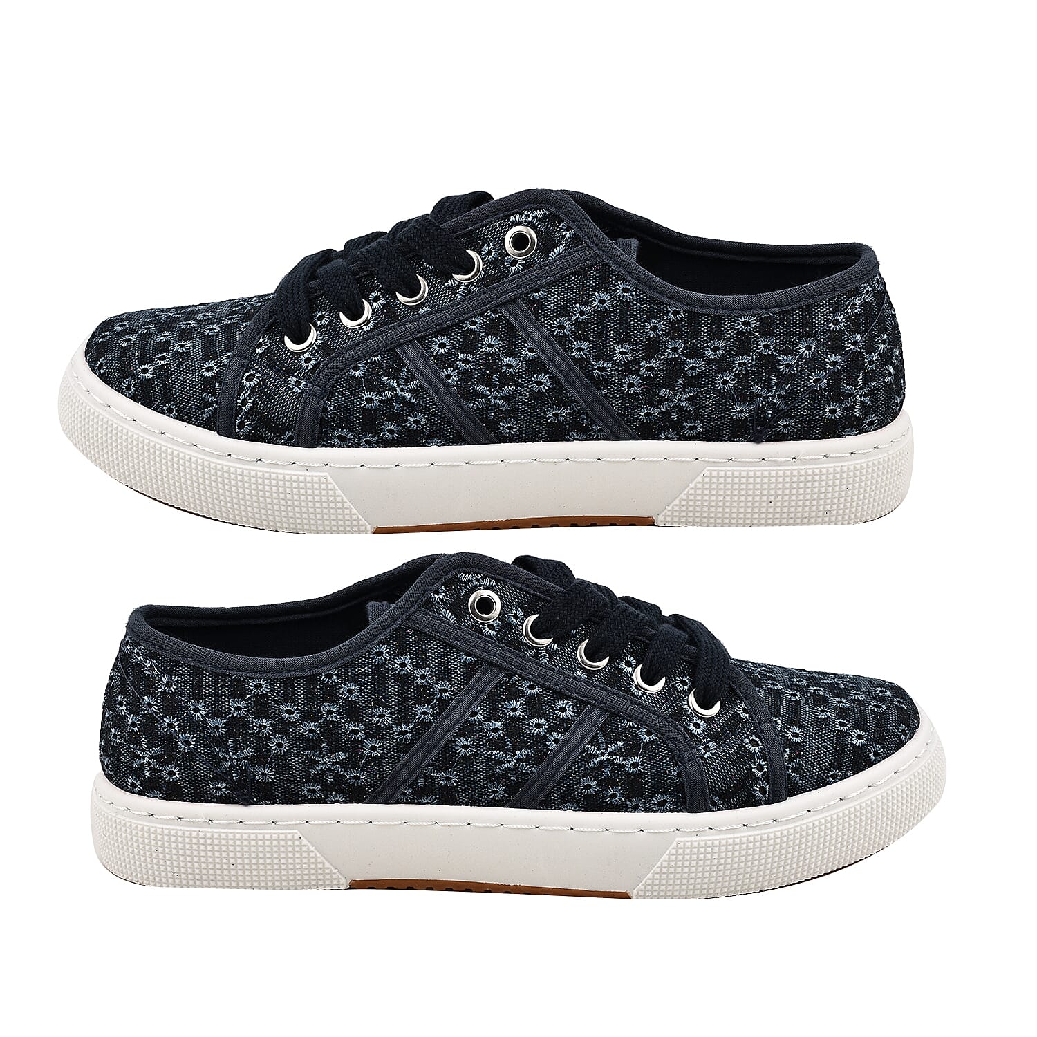 PALM SPRING - Casual Lace Up Ladies Shoes (Size 3) - Black