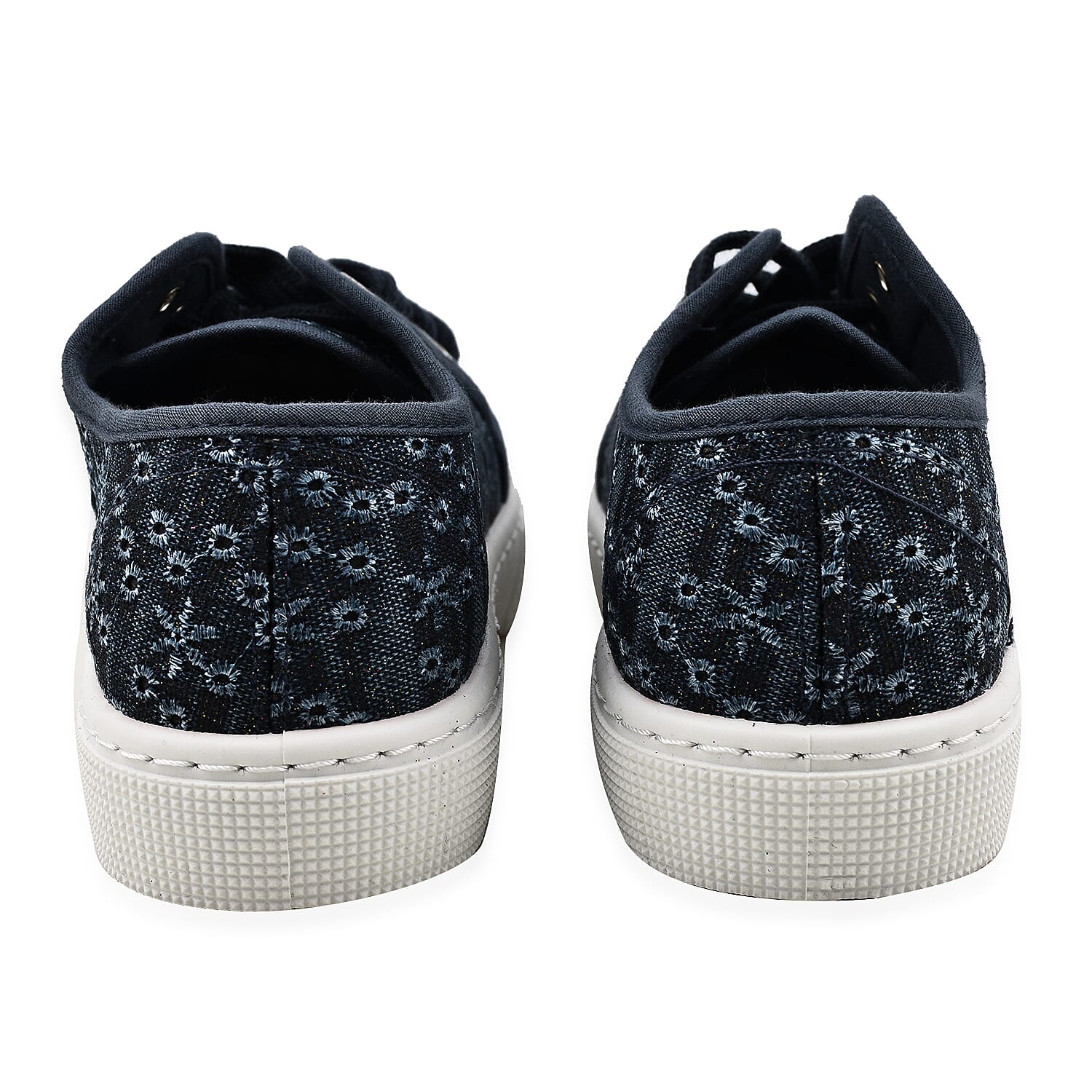 PALM SPRING - Casual Lace Up Ladies Shoes (Size 3) - Black