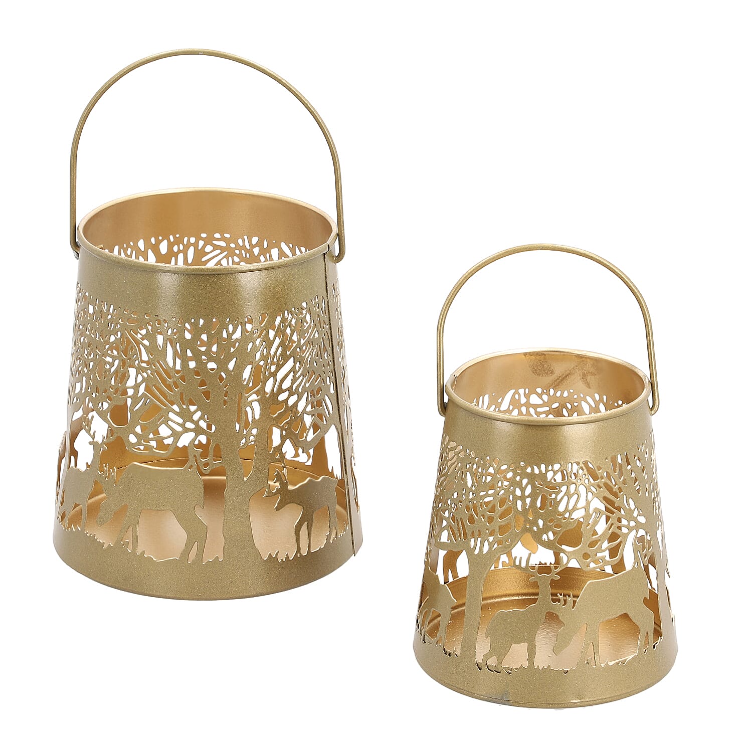 Hanging Decoration (Size 15x15x13 cm) - Gold & Black