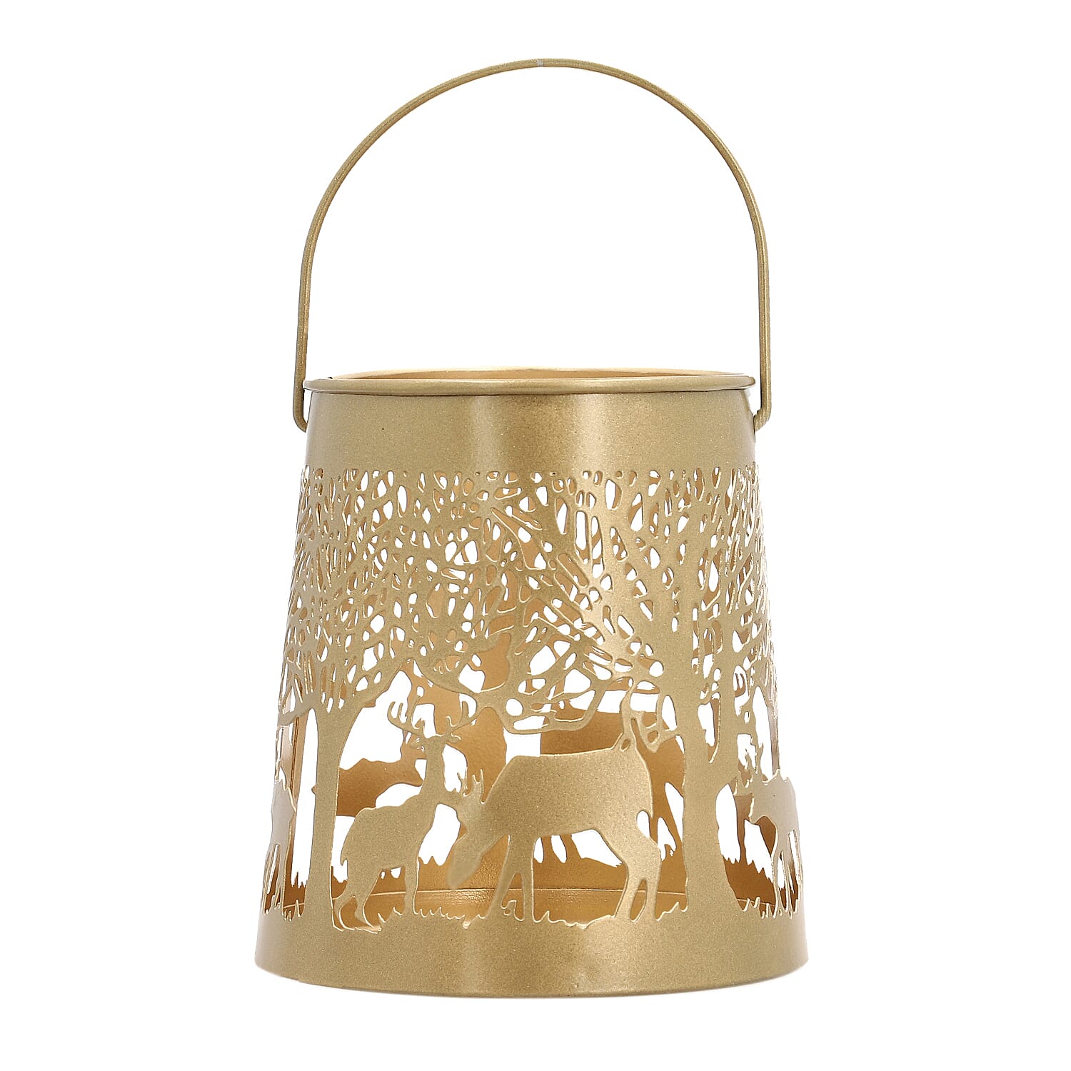 Hanging Decoration (Size 15x15x13 cm) - Gold & Black