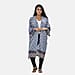 Viscose 100% ViscoseTropical Printed Long Kimono (One Size, Fit to 22) - Navy Blue and Multi