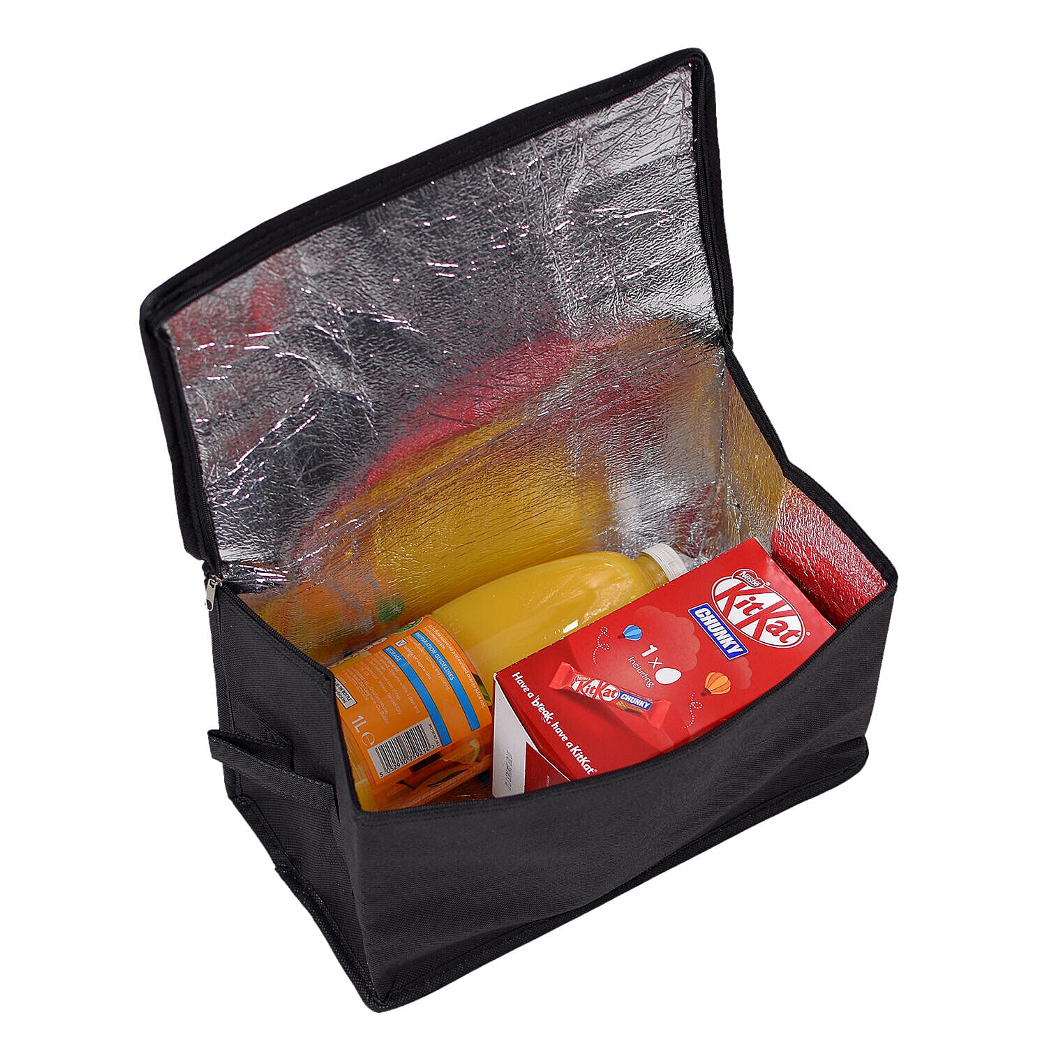 Car Boot Organiser with Removable Cooler Bag (Size 52x31x22 cm) - Black
