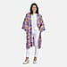 Floral Print Long Kimono