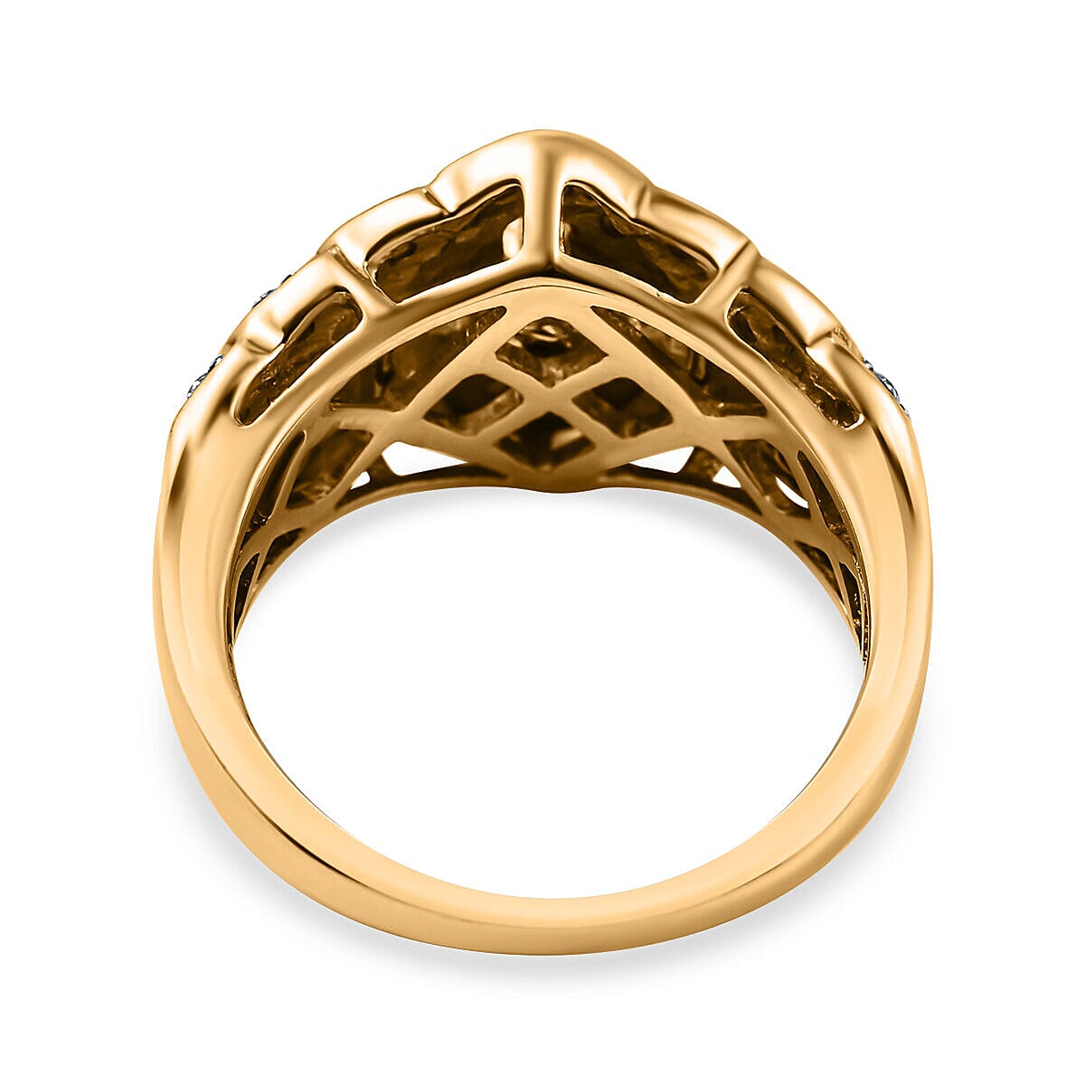 9K Yellow Gold (SI-G-H) Diamond Ring 1.00 Ct