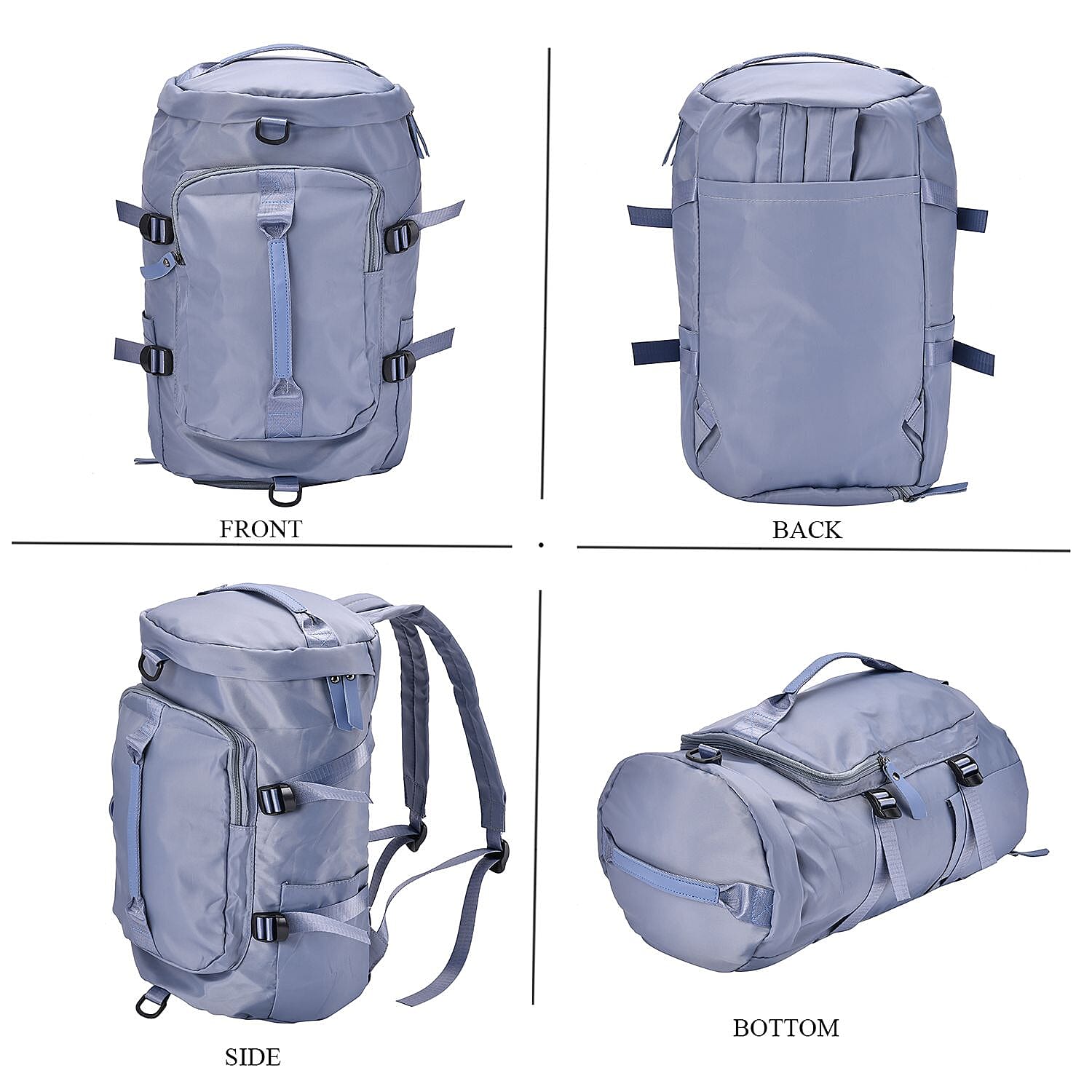 Polyester Solid Travel Bag (Size 43x23x23 cm) - Blue