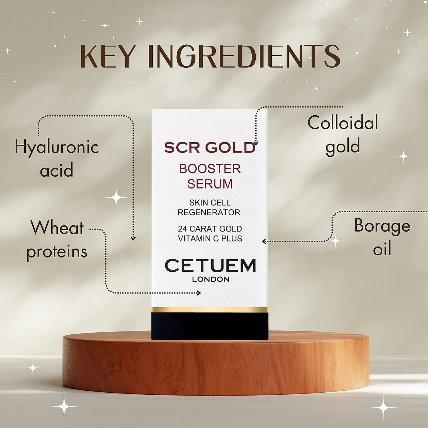 Cetuem Face Trio Set (Incl. Booster Serum, Creme De Lite & Regenerator Serum)