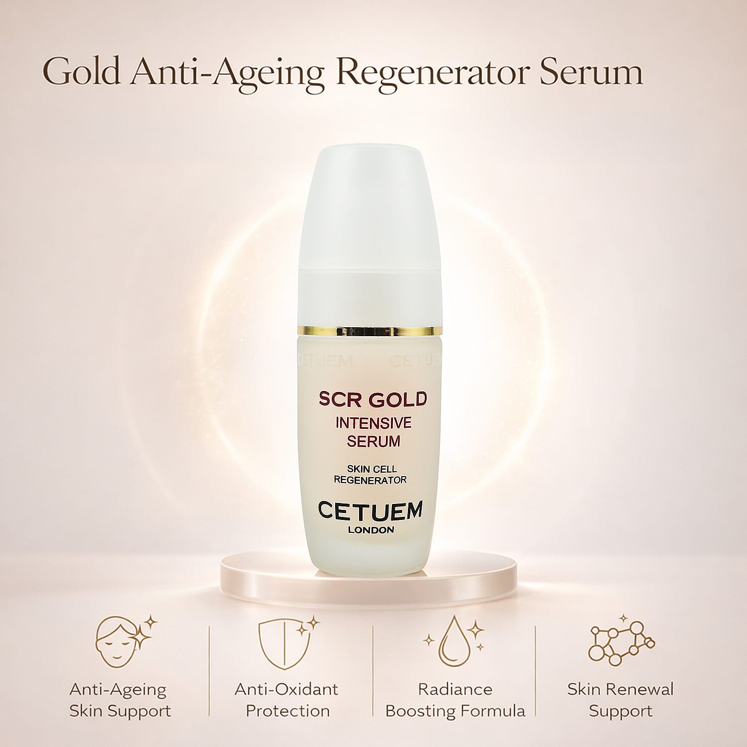 Cetuem Face Trio Set (Incl. Booster Serum, Creme De Lite & Regenerator Serum)