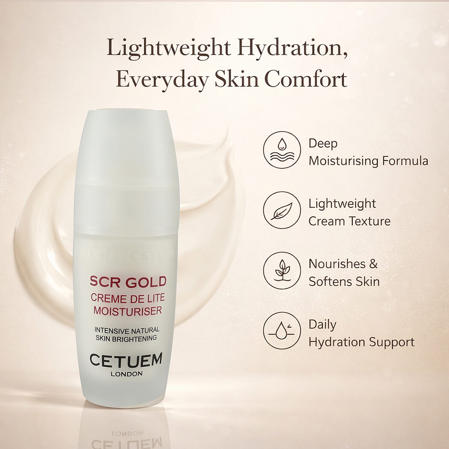 Cetuem Face Trio Set (Incl. Booster Serum, Creme De Lite & Regenerator Serum)