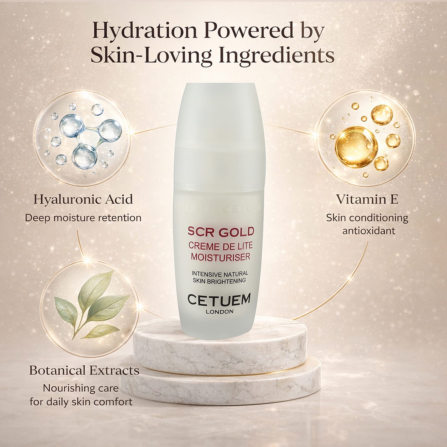 Cetuem Face Trio Set (Incl. Booster Serum, Creme De Lite & Regenerator Serum)