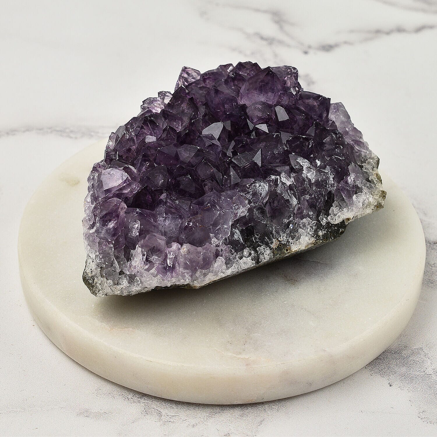 Natural Amethyst Druzy Geode Showpiece 400 Ct