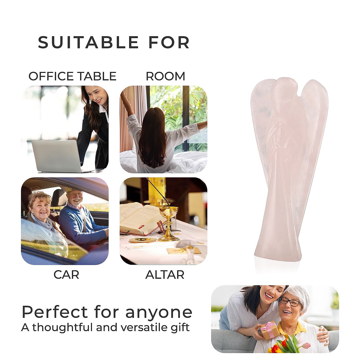 Figurine (Size 7x1x1 cm) - Pink & Pink