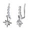 Moissanite Solitaire Stud Push Post Earring in 18K Vermeil Yellow Gold Sterling Silver 0.29 ct 0.410 Ct.