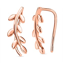 18K Rose Gold Vermeil Plated Sterling Silver Climber Earrings