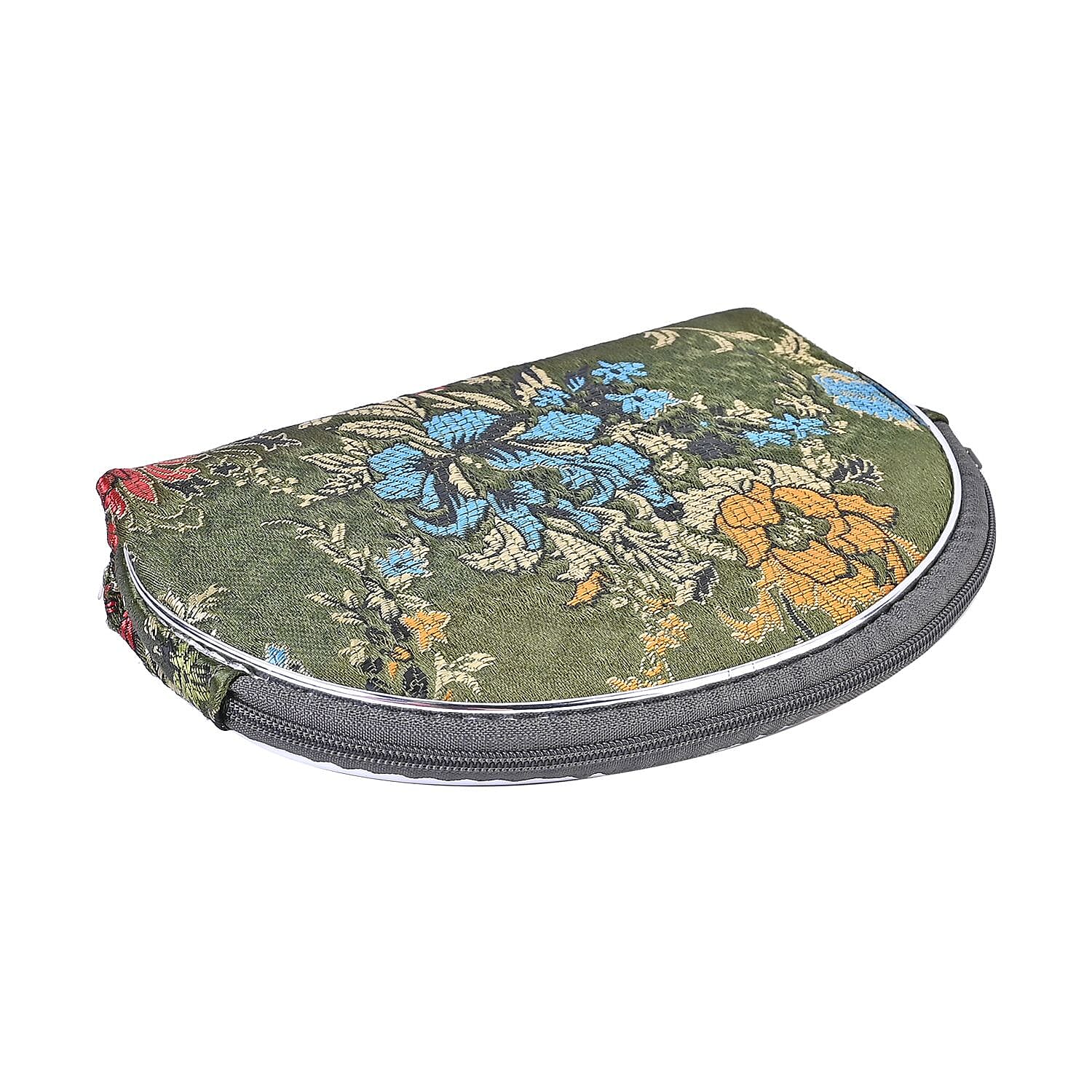 Embroidery Jewellery Box (Size 22x14x1 in) - Green & Purple