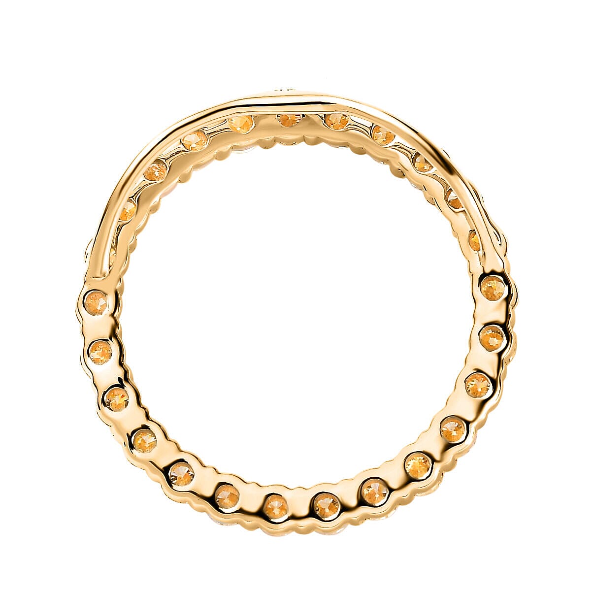 NY Close Out Deal- 14K Yellow Gold SGL Certified Intense Yellow Diamond (I1-I2) Circle Pendant 1.00 Ct