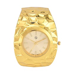 STRADA Bangle Ladies Watch in Gold Finish Stainless Steel