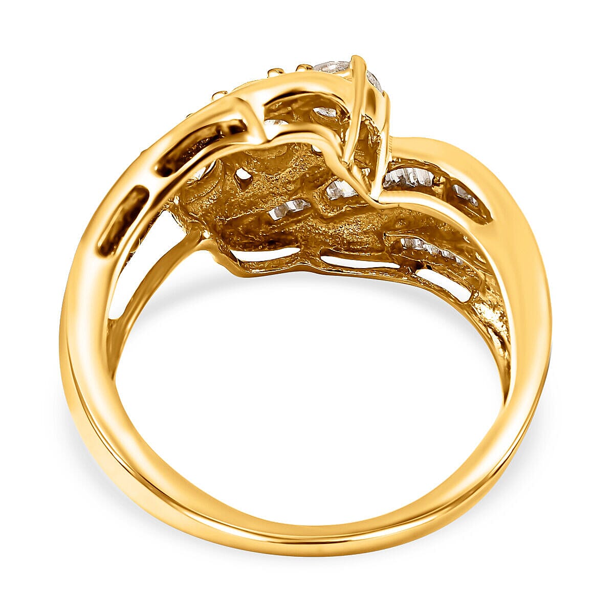 NY CloseOut - 9K Yellow Gold (I1-G-H) Diamond Ring 1.01 Ct. Size N