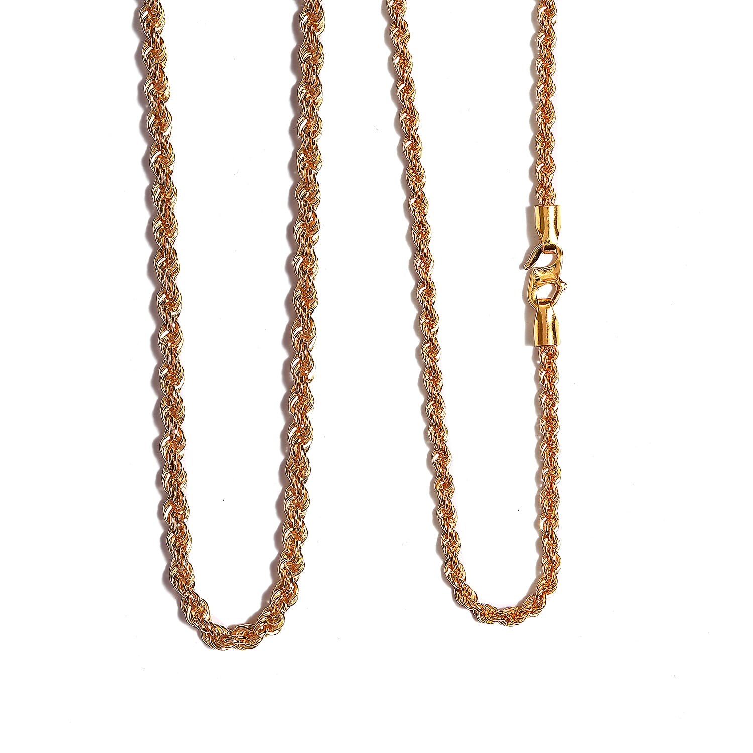First Time Ever 20K Yellow Gold Rope Necklace (Size - 18) with S - Hook
