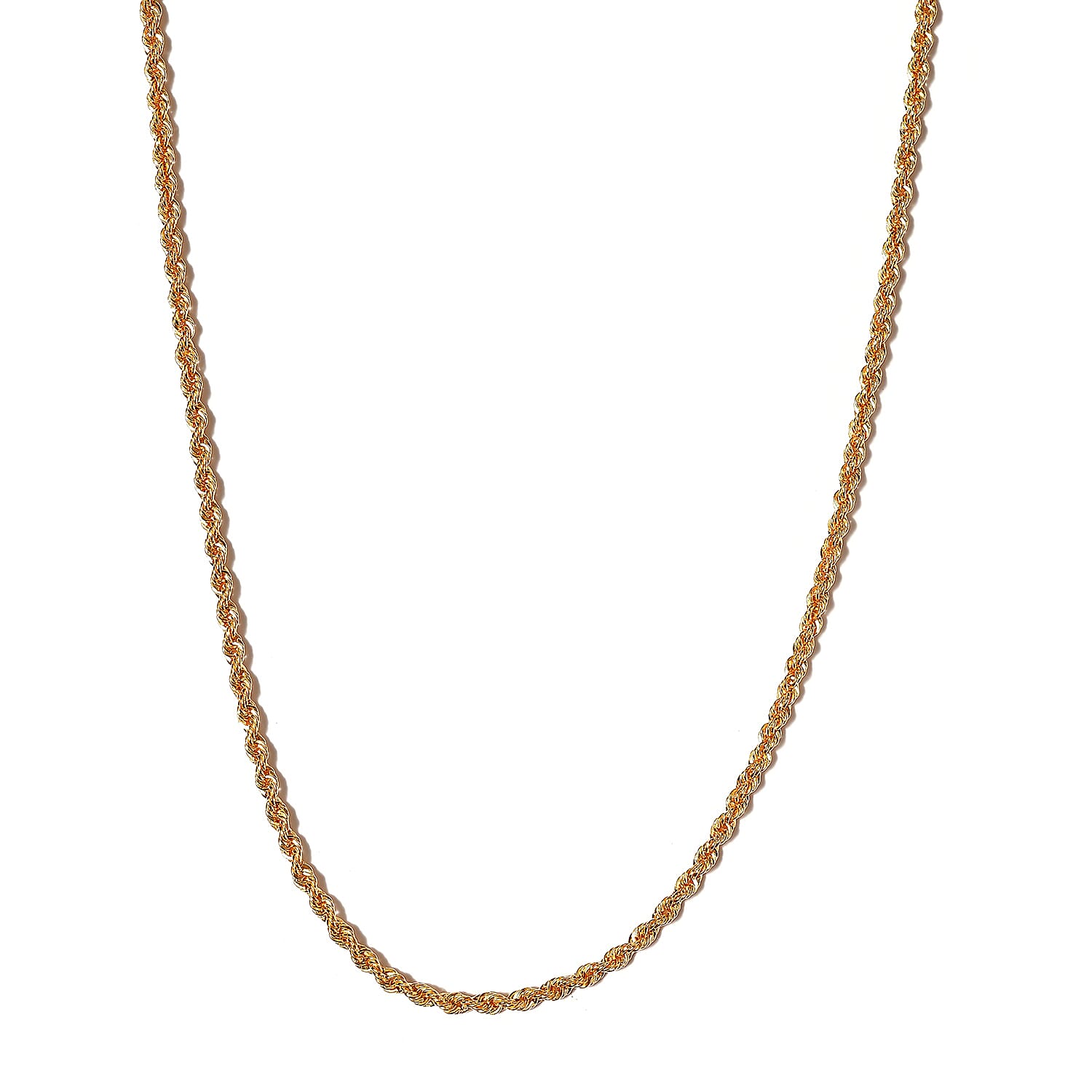First Time Ever 20K Yellow Gold Rope Necklace (Size - 18) with S - Hook