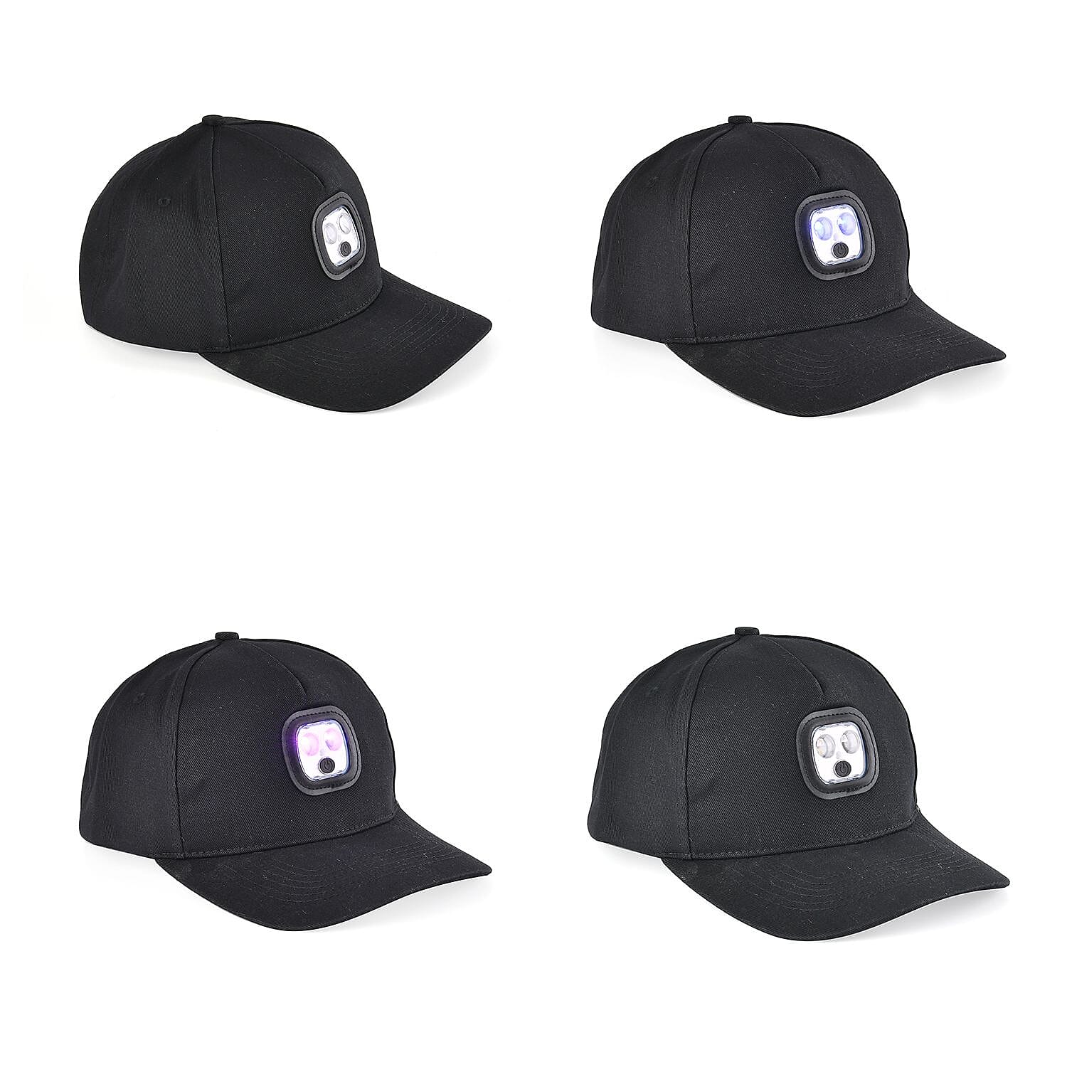 Cotton Patterned Hat, Cap and Earmuff (Size 11x1 cm) - Black & Black