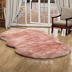 Acrylic Patterned Rug and Door Mat (Size 120x1 in) - Grey & White