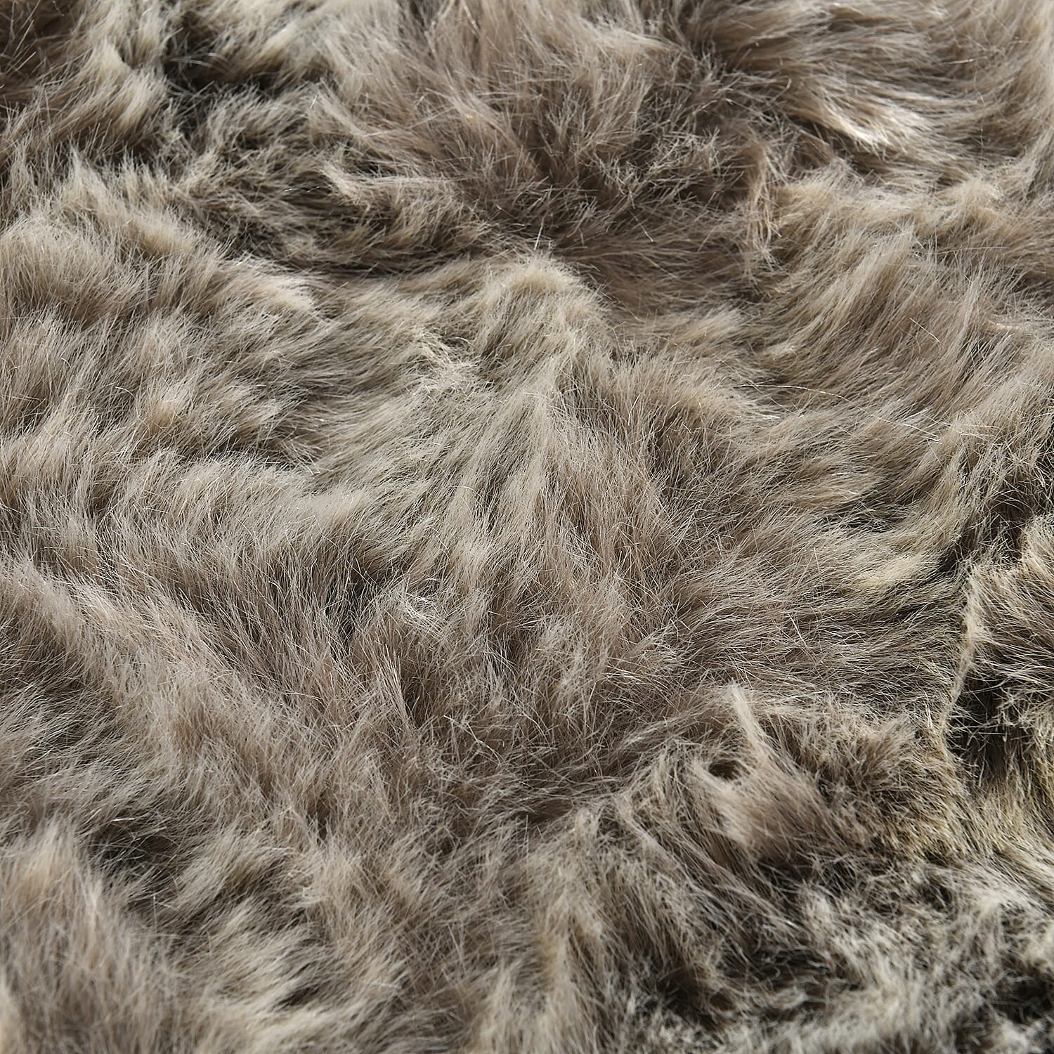 Acrylic Patterned Rug and Door Mat (Size 120x1 in) - Light Coffee & White