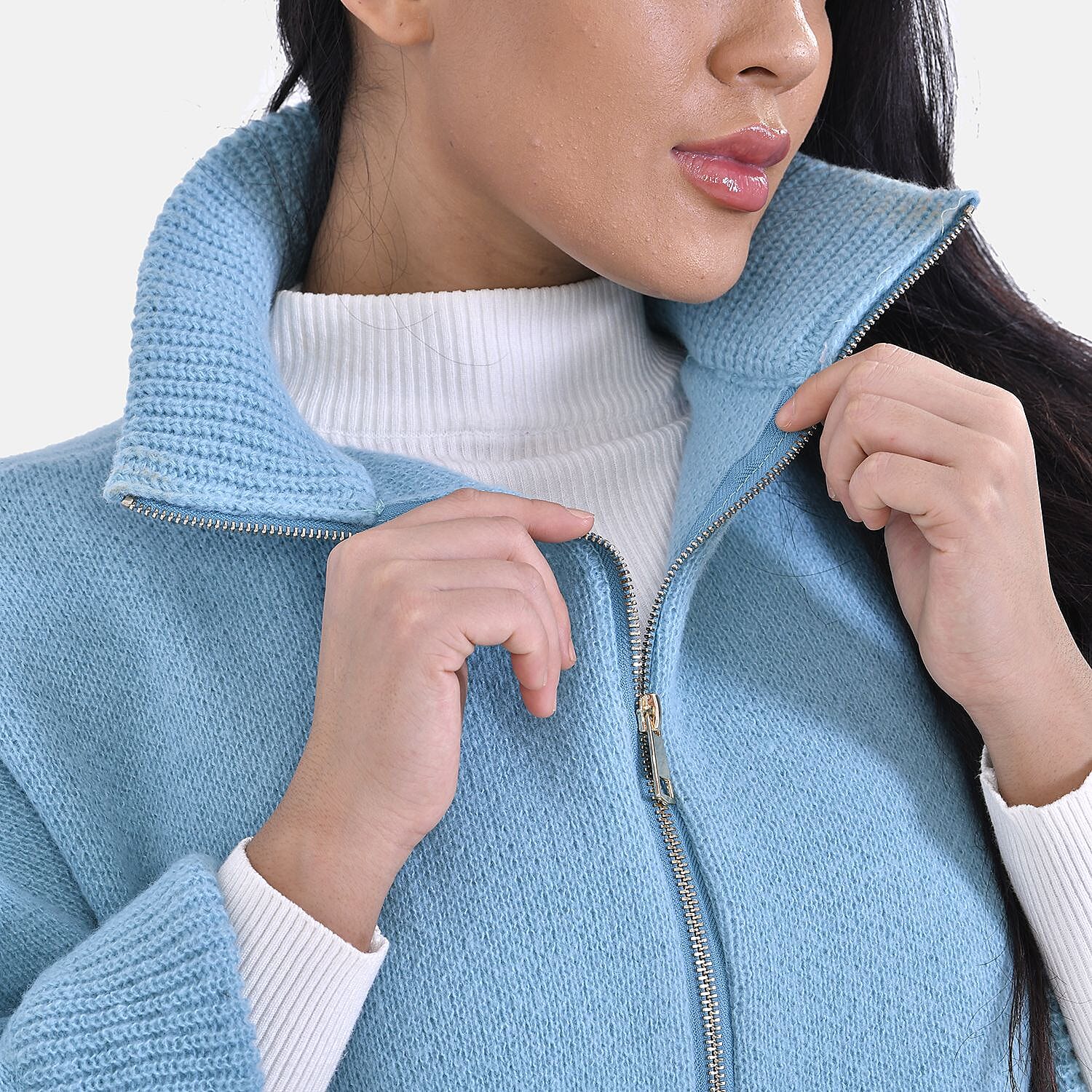 Spring Poncho (One Size) - Aqua Blue Spring Poncho (One Size) - Aqua Blue