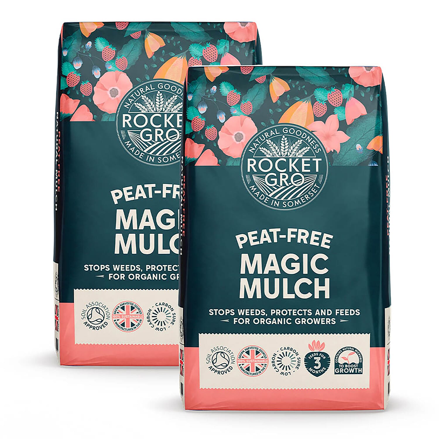 RocketGro Peat Free Magic Mulch 80L (40L x 2)