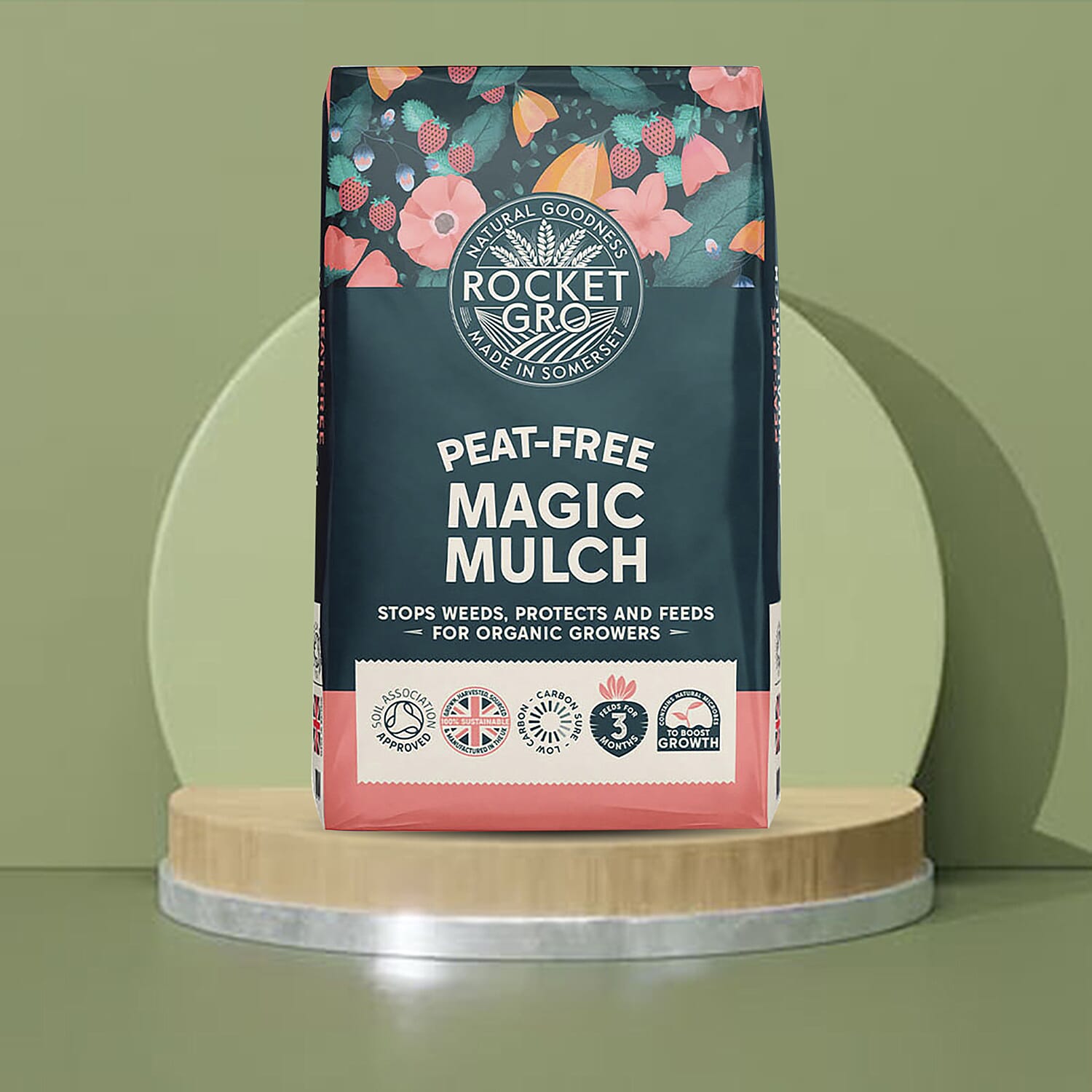 RocketGro Peat Free Magic Mulch 80L (40L x 2)