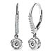 Moissanite Earrings in Platinum Overlay Sterling Silver 1.80 Ct