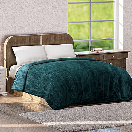 BIGGEST EVER BLANKET AT TJC-  Luxurious Super Soft Blanket (Double Size, 220x150 cm) - Teal