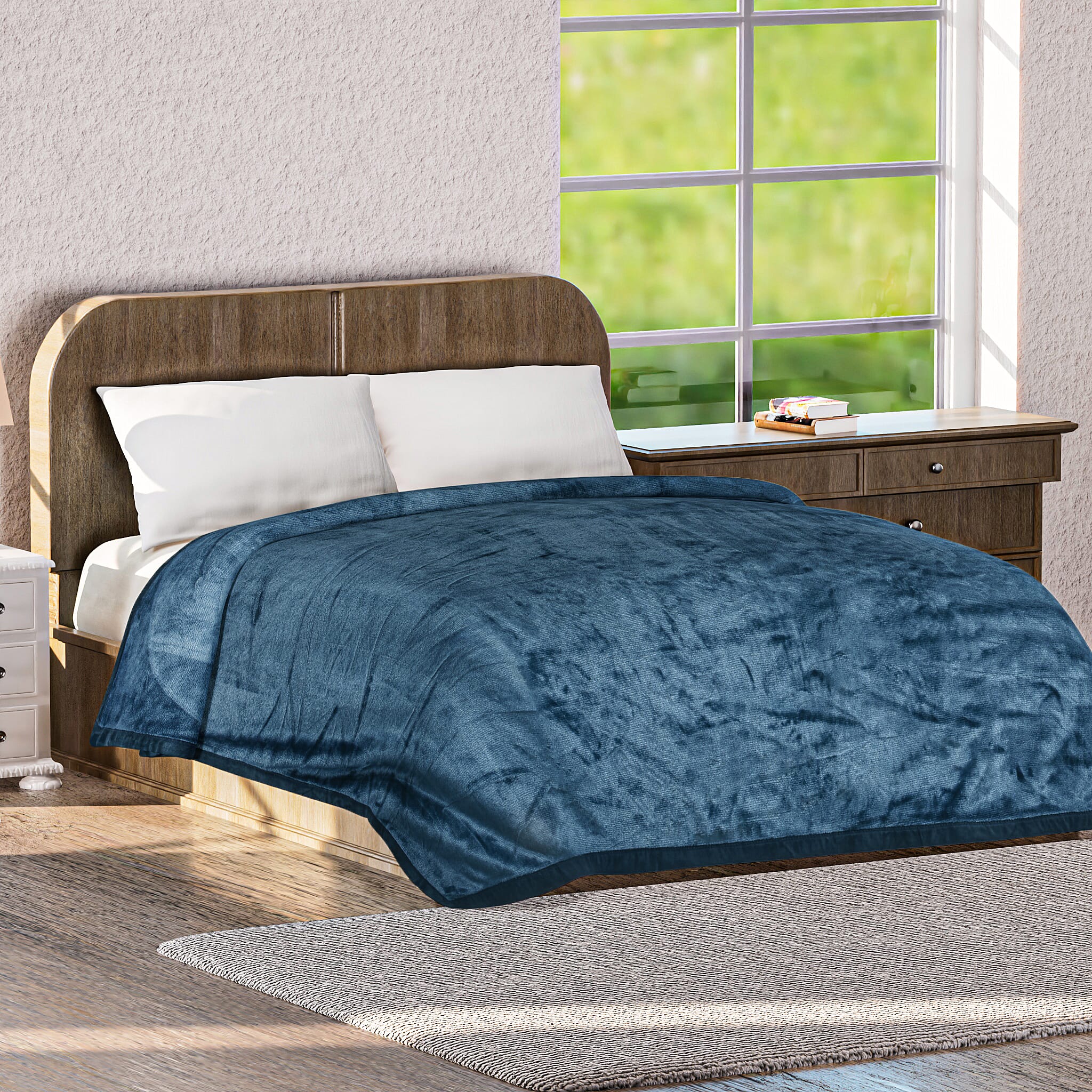 BIGGEST EVER BLANKET AT TJC-  Luxurious Super Soft Blanket (Double Size, 220x150 cm) - Teal