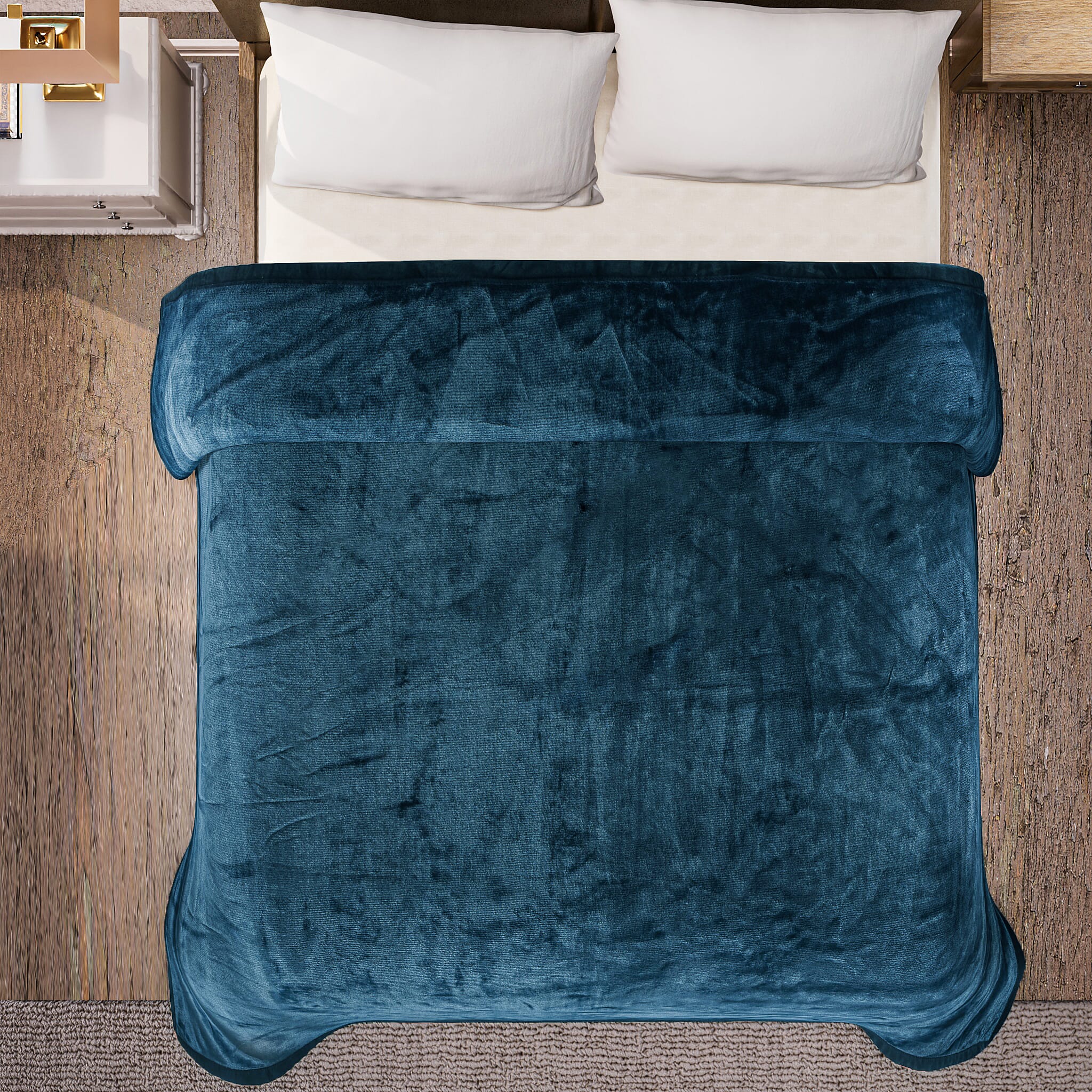 BIGGEST EVER BLANKET AT TJC-  Luxurious Super Soft Blanket (Double Size, 220x150 cm) - Teal