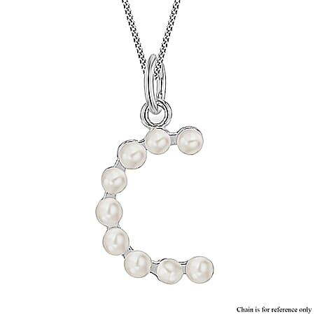 Fresh Water Pearl  Pendant  Sterling Silver 1.80 ct  1.800  Ct.