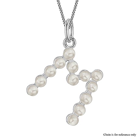 Fresh Water Pearl  Pendant  Sterling Silver 2.60 ct  2.600  Ct.