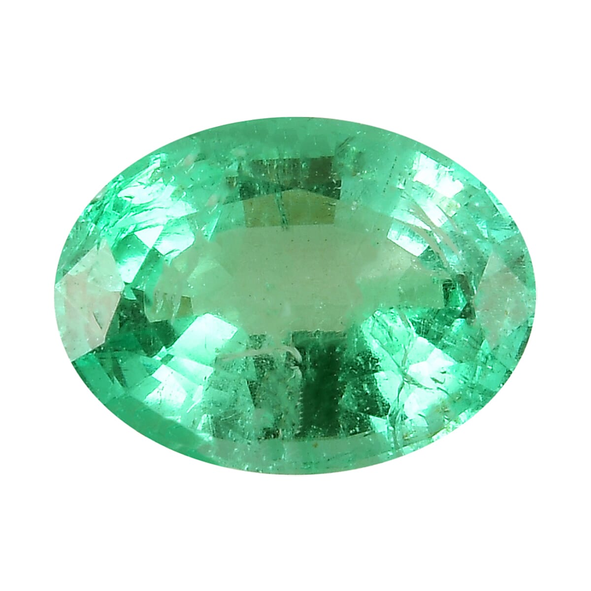 AAA Gemfield Premium Emerald Oval 8x6 mm 1.05 Ct