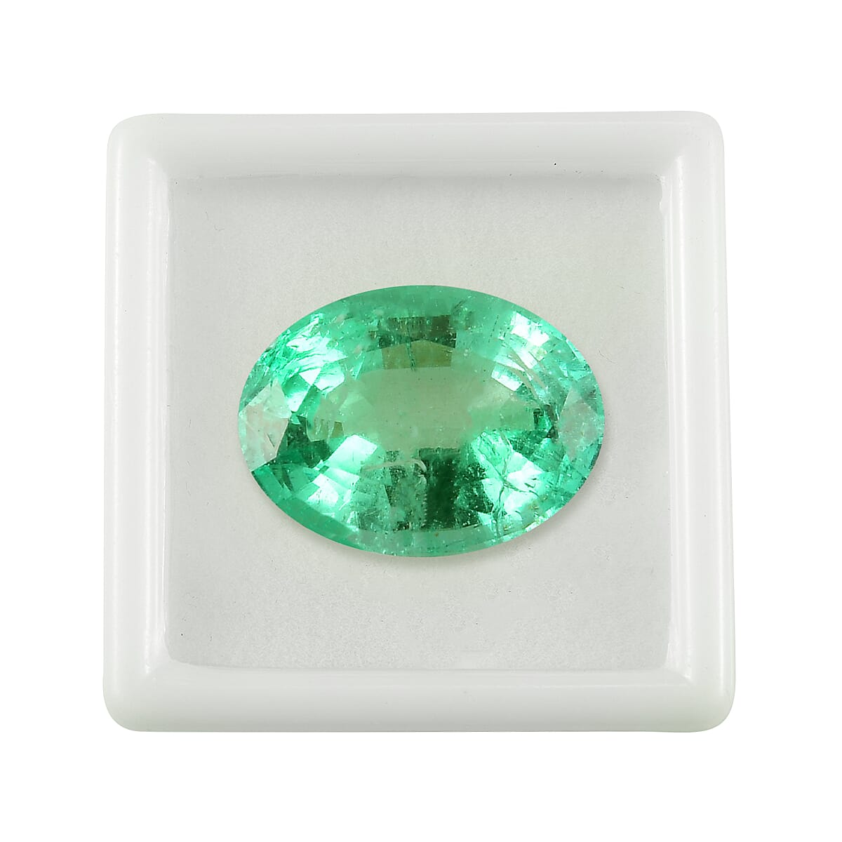 AAA Gemfield Premium Emerald Oval 8x6 mm 1.05 Ct