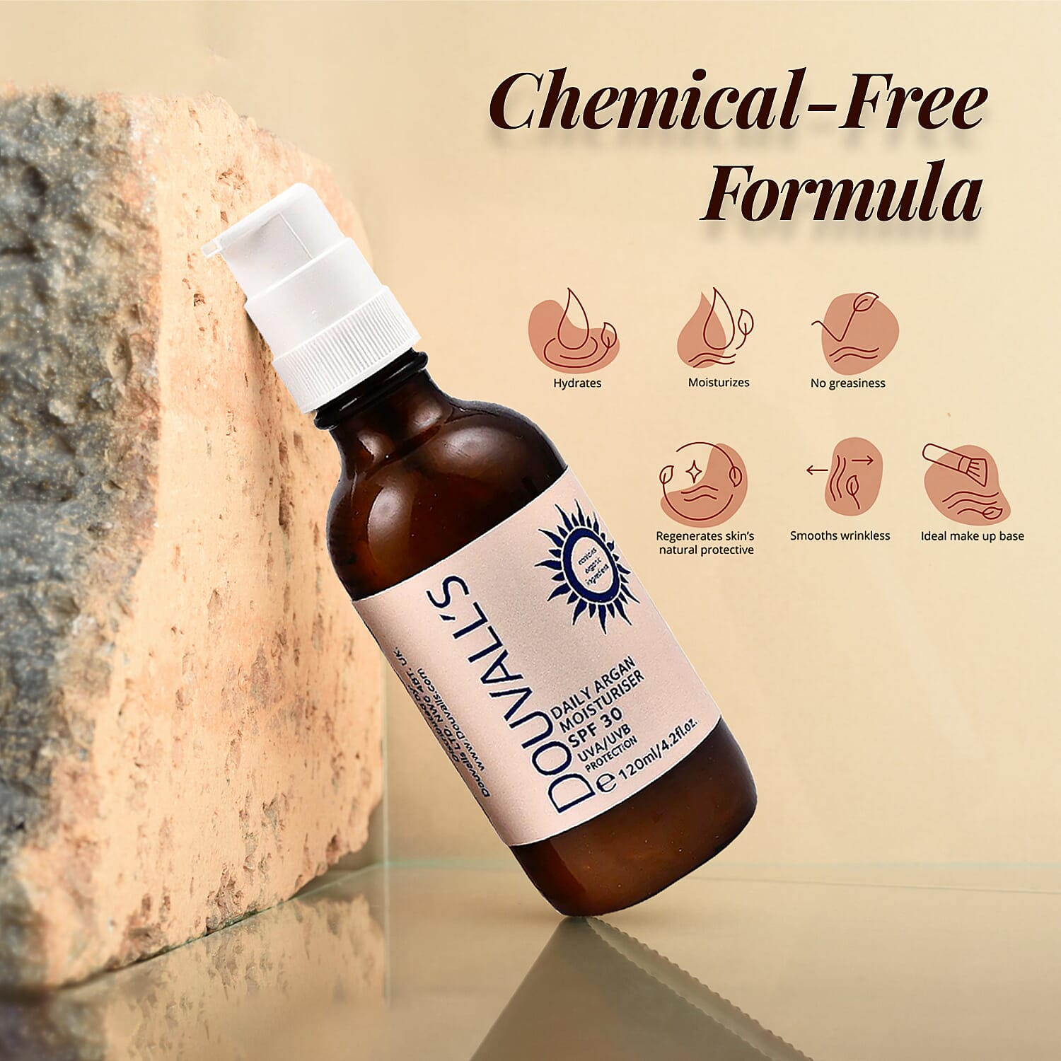 Douvalls- SPF30 Argan Moisturiser - 120ml