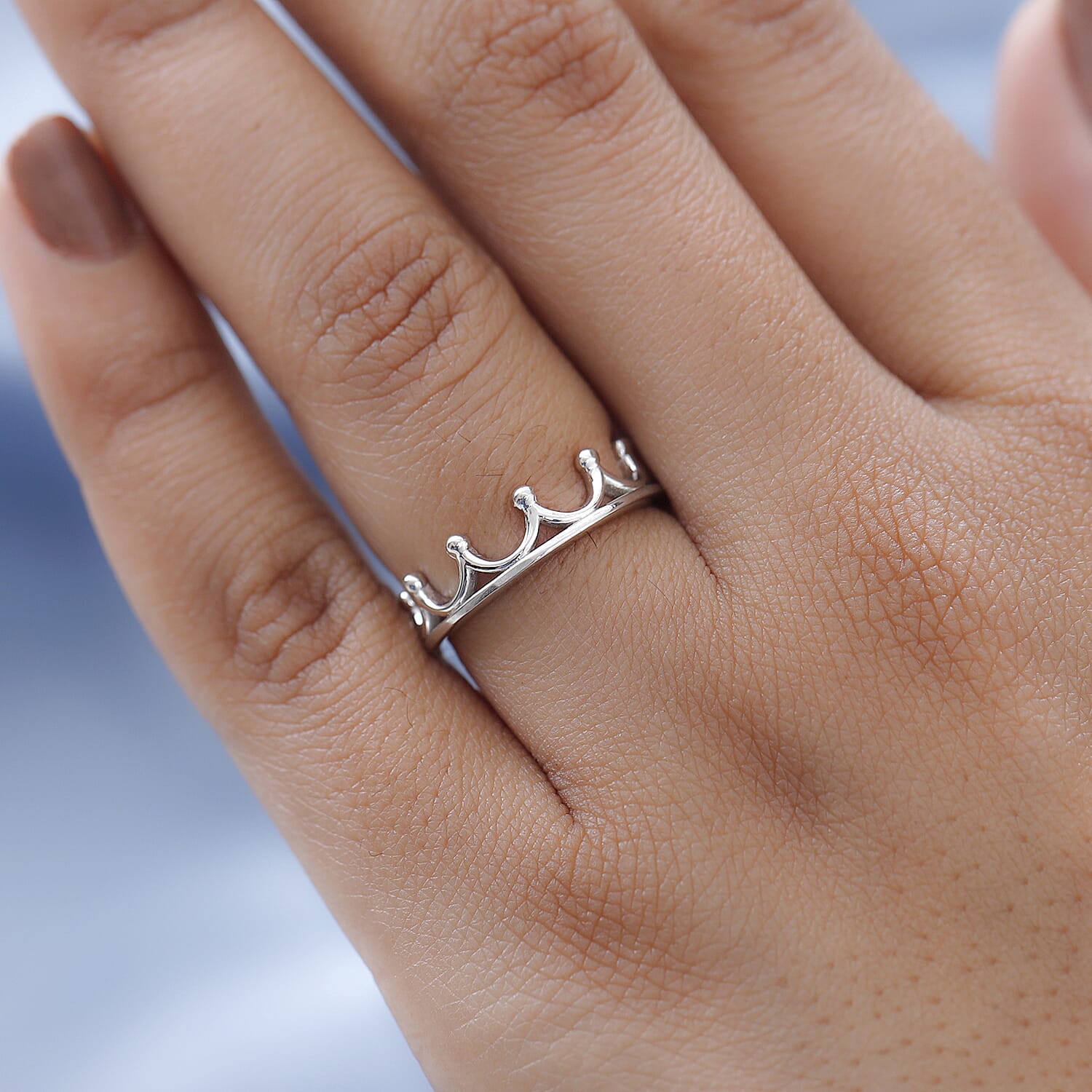 Crown Ring in Sterling Silver