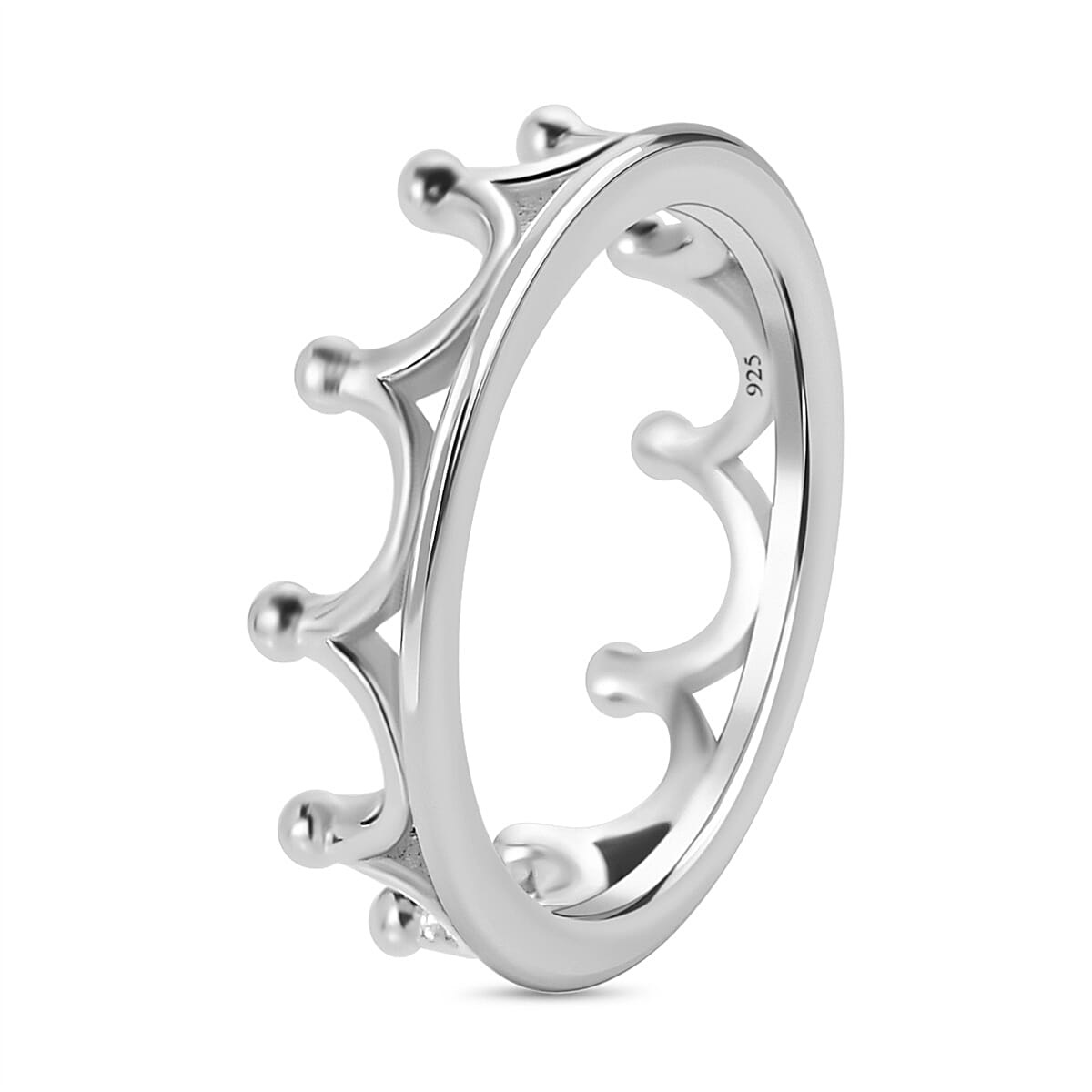 Crown Ring in Sterling Silver