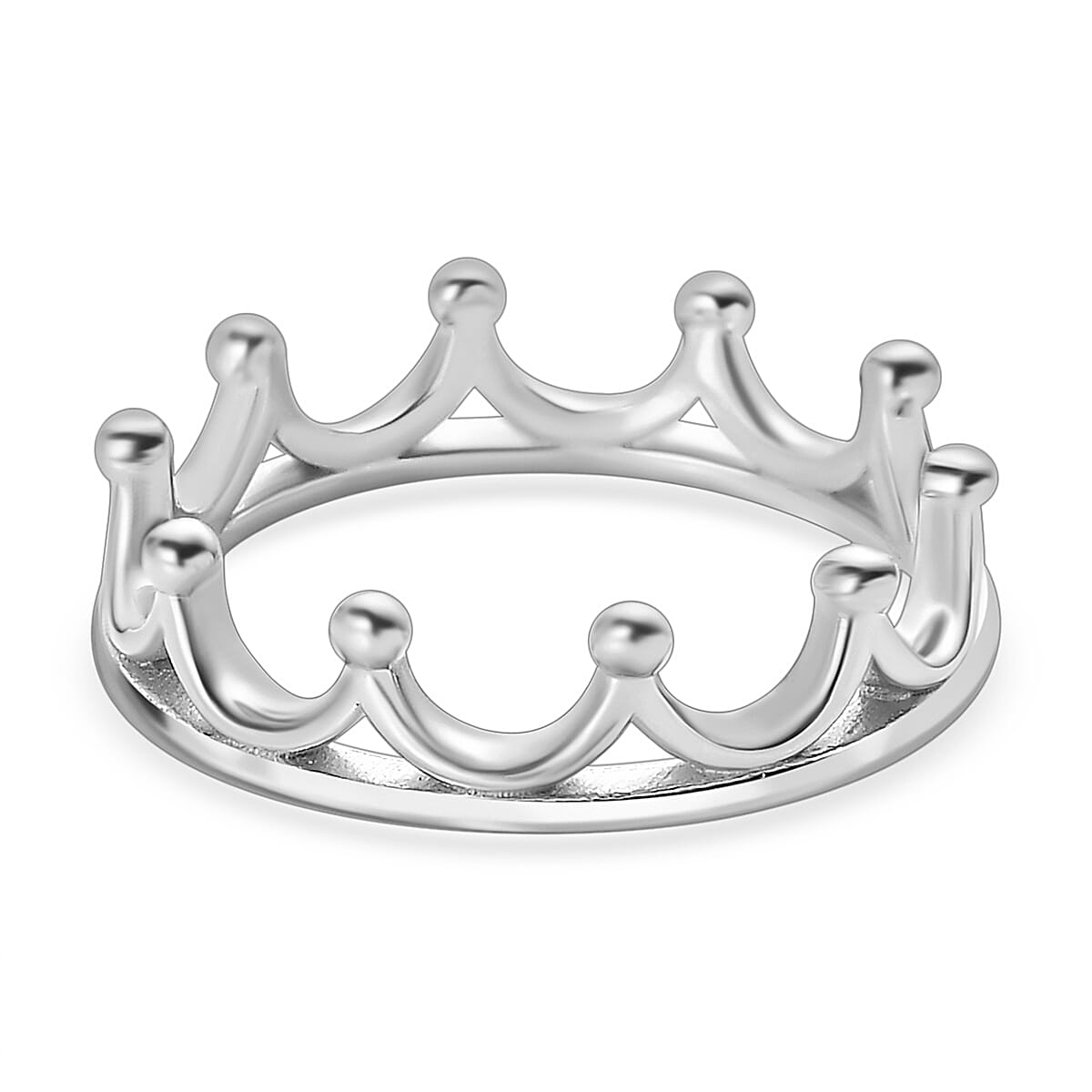 Crown Ring in Sterling Silver